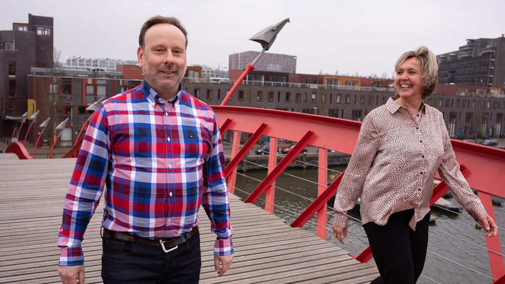 Deelnemers van De Buitenboordmotor Donald van der Zwan en Janneke Boon Eppink