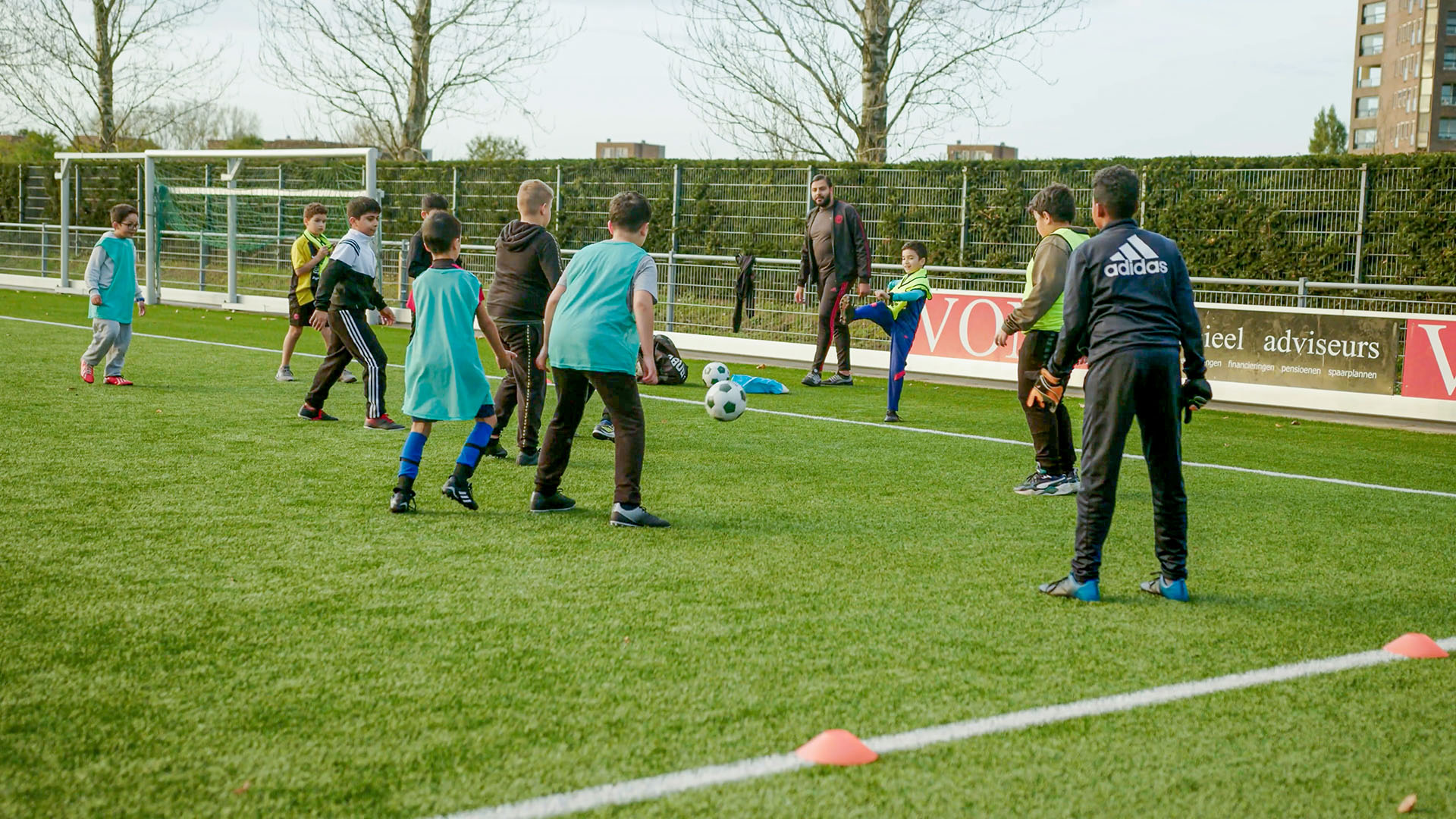 Bewegen met voetballen